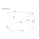 Стол обеденный SIGNAL FIORD белый/белый 110/70